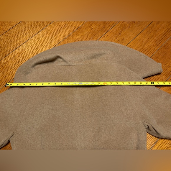 BARNEYS NEW YORK Made In Italy Womens Wool Camel Coat Size 44/10 - Picture 14 of 14